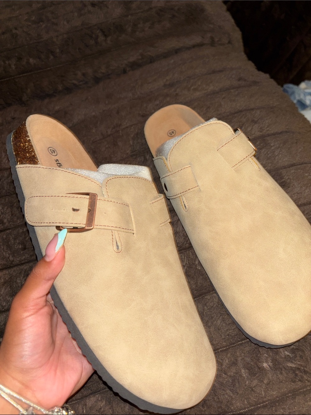 Tan Comfort Clogs